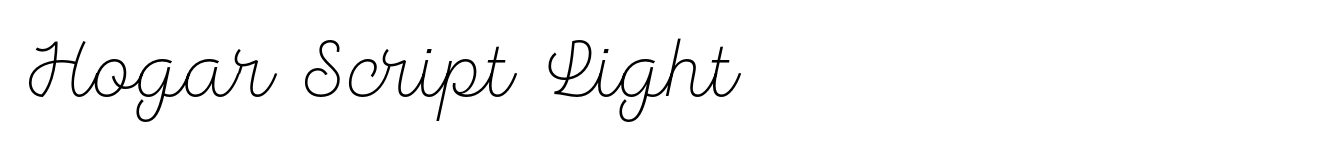 Hogar Script Light